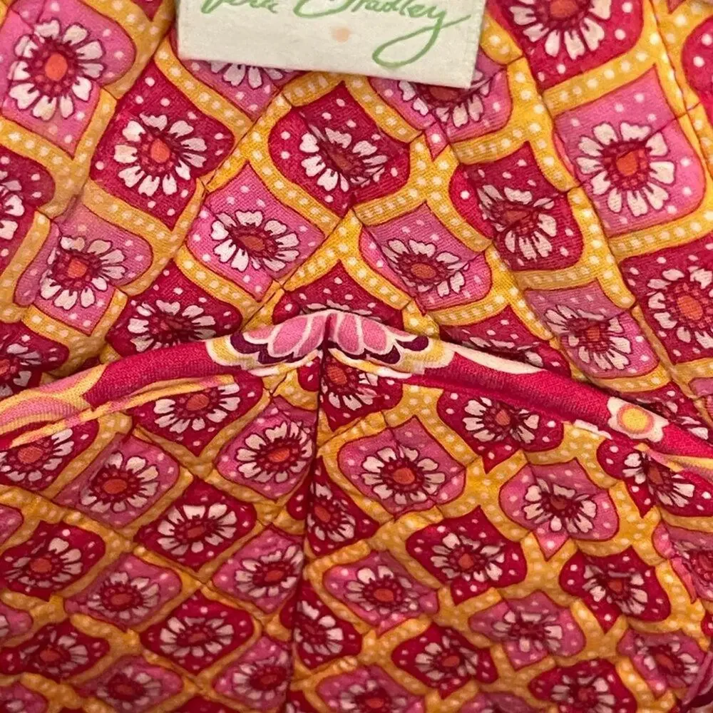 Vera Bradley Pink Paisley Backpack Quilted Tote Bag